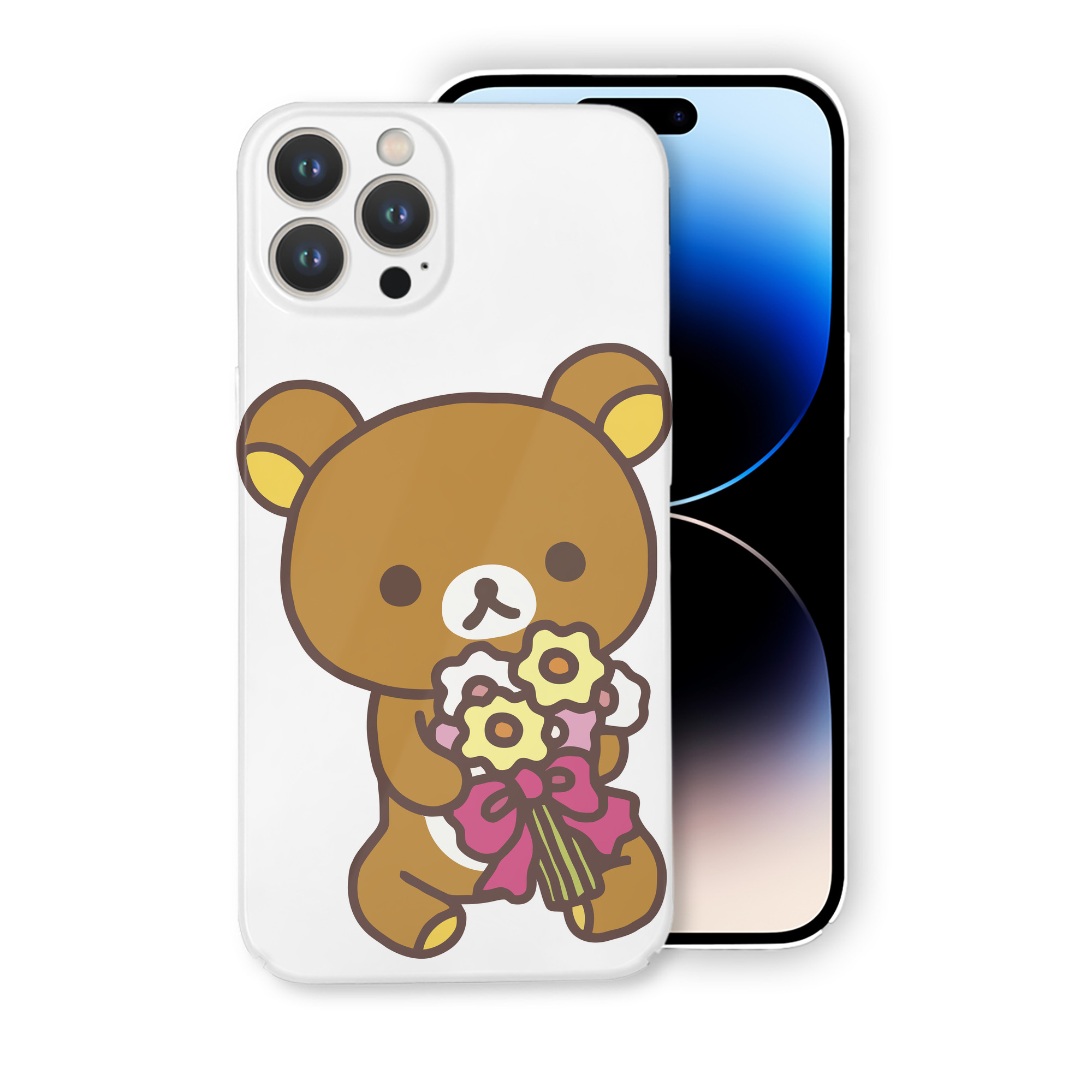 （画像用） リラックマ リラックマ キイロイトリ Rilakkuma Korilakkuma Kiiroitori 【iPhone 14シリーズ対応】ハードケース